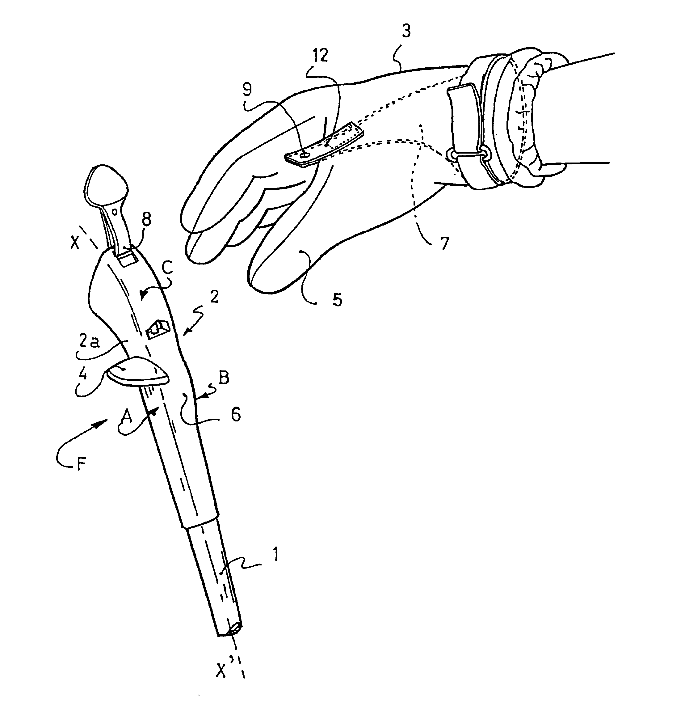 Grip for a sports pole, and a sports pole having such grip