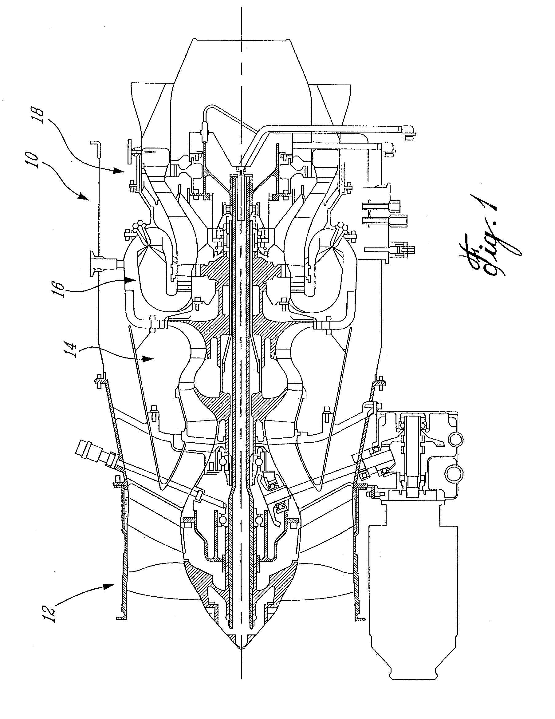 Gas turbine floating collar