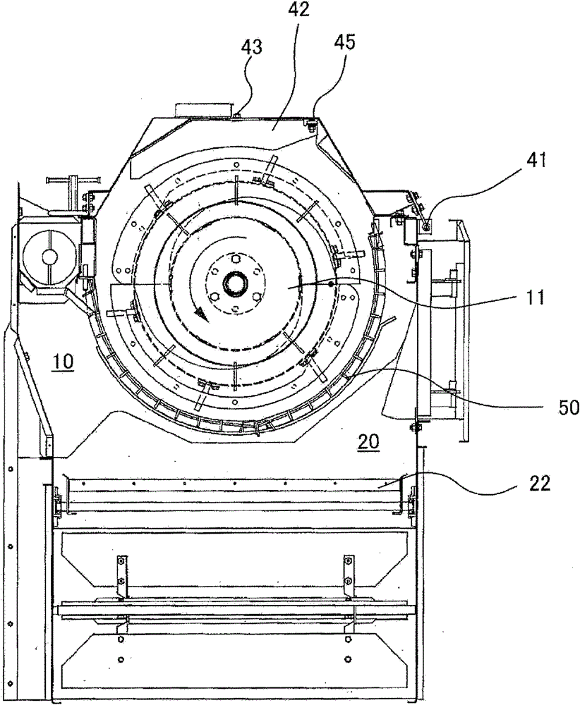 Threshing device