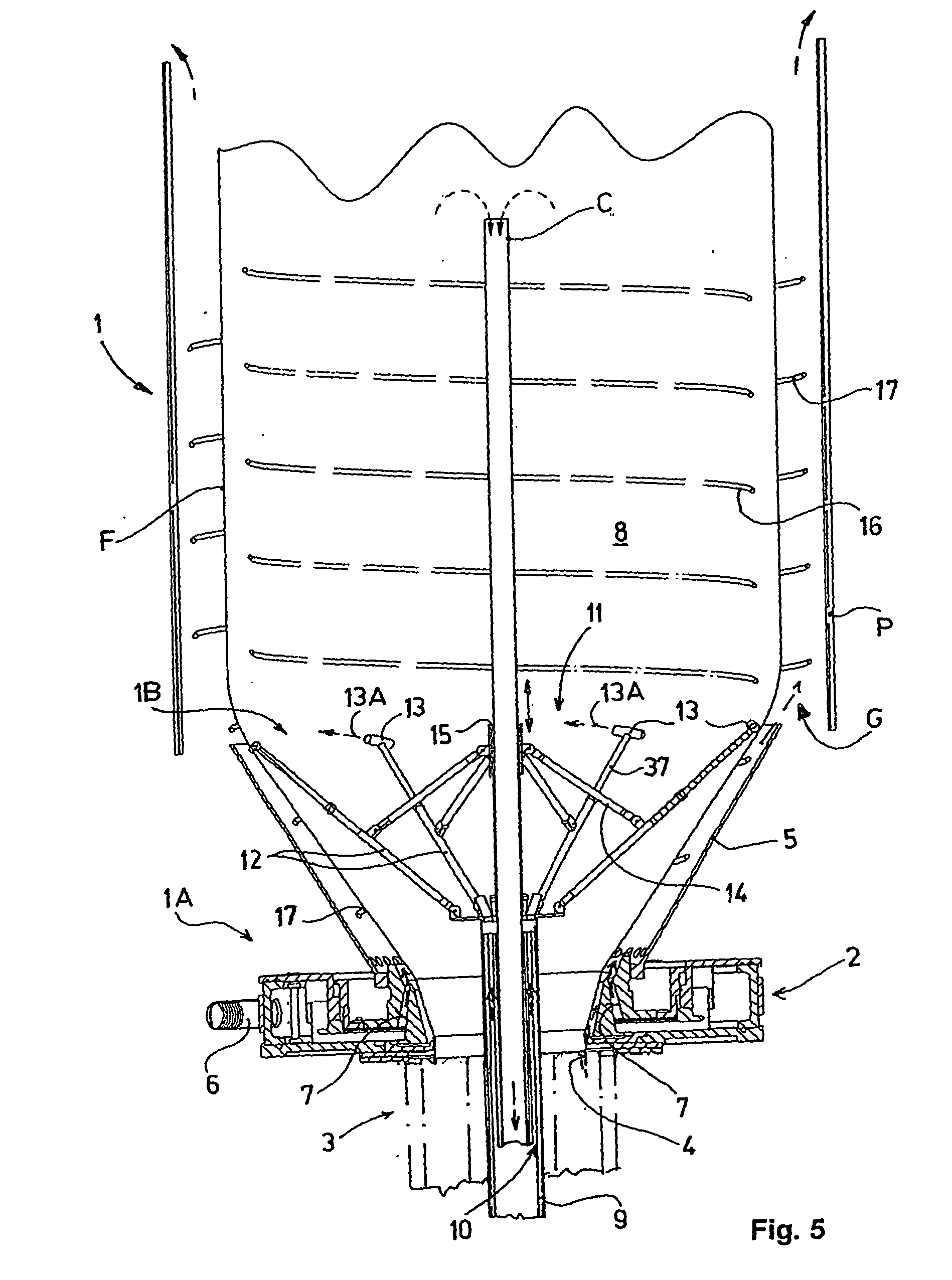 Method and apparatus for cooling extruded plastic foil hoses