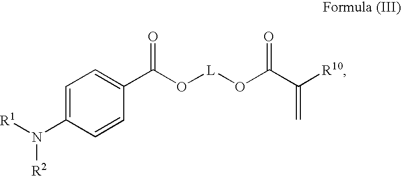 Radiation curable compositions for food applications