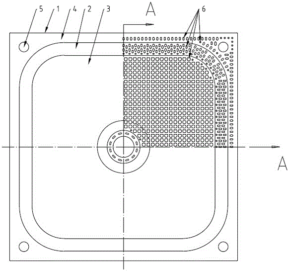 Framed diaphragm core plate