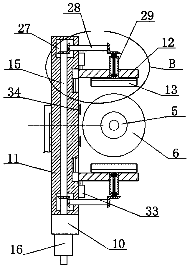 Cylindrical grinding machining device for insulation barrel of carbon felt and method thereof