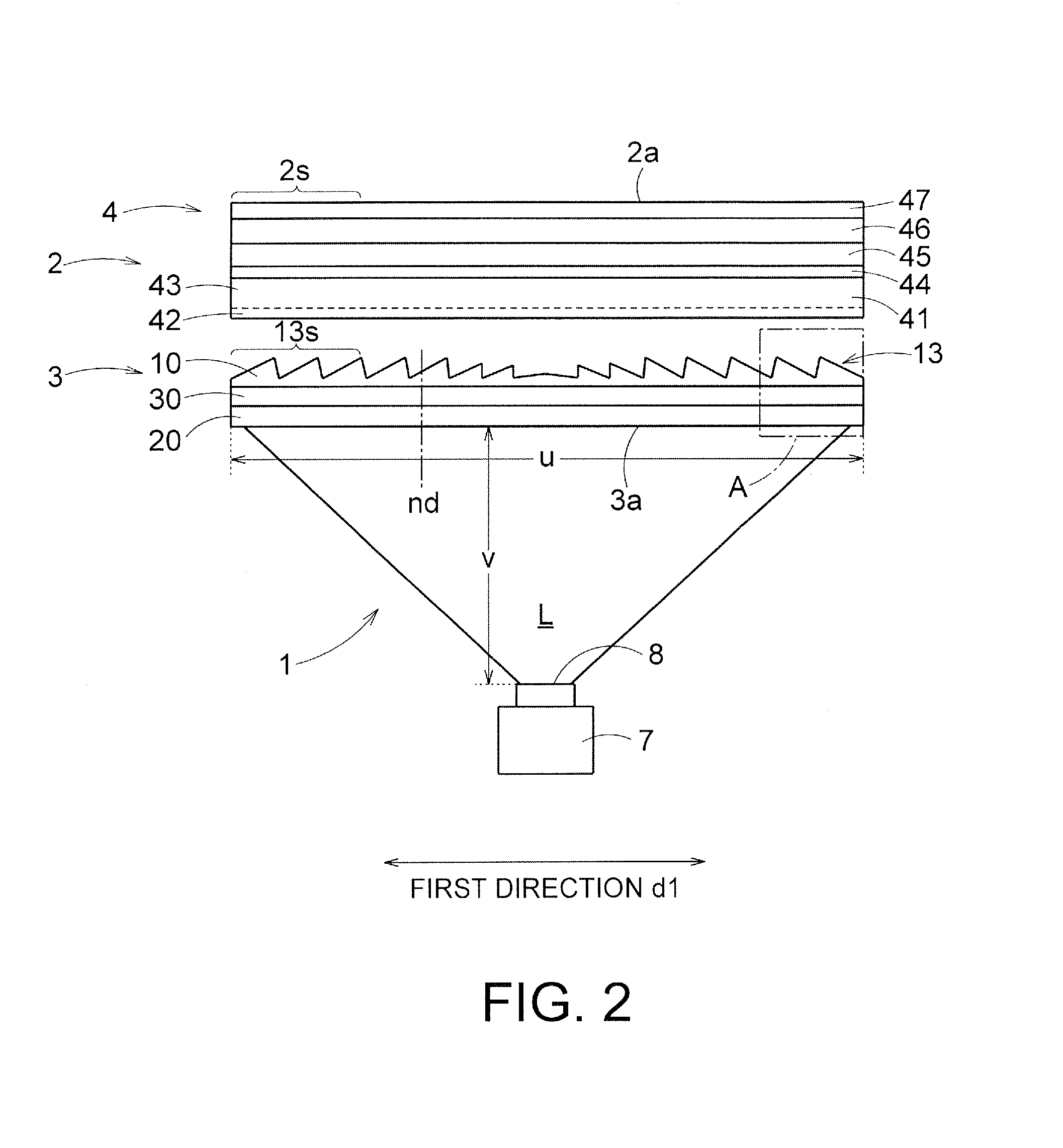 Linear fresnel lens sheet, transmissive display device and roll-shaped mold for producing linear fresnel lens sheet