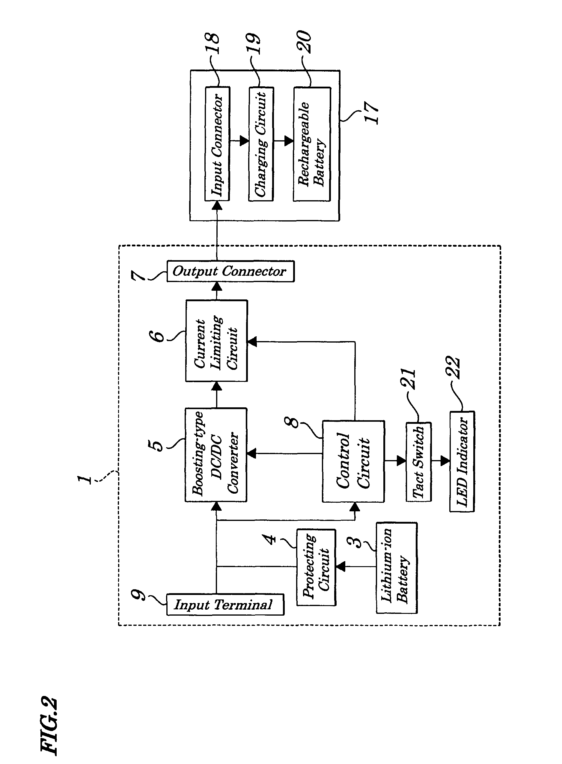 Charging device for portable electronic device battery and portable phone battery