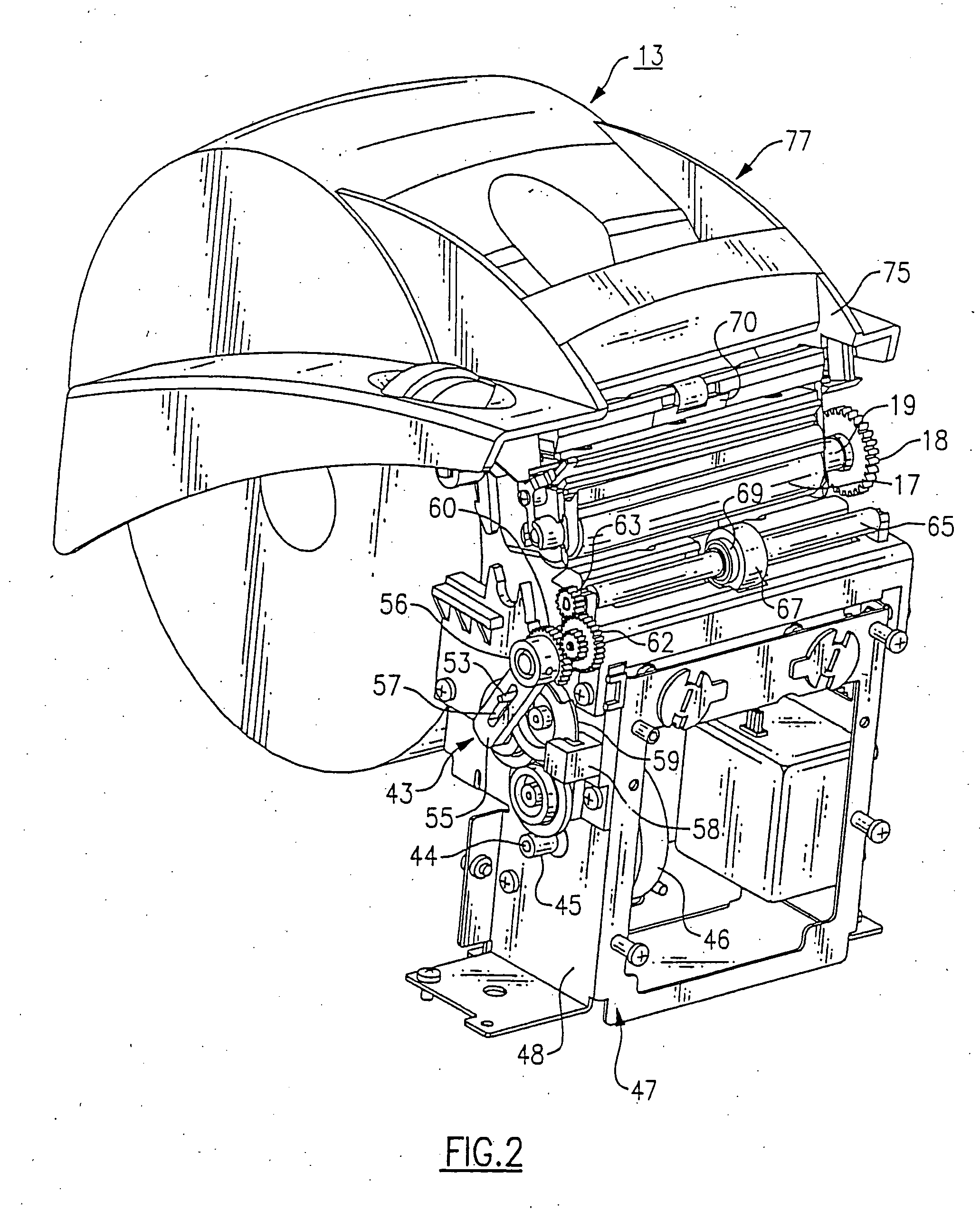 Stacker for a printer