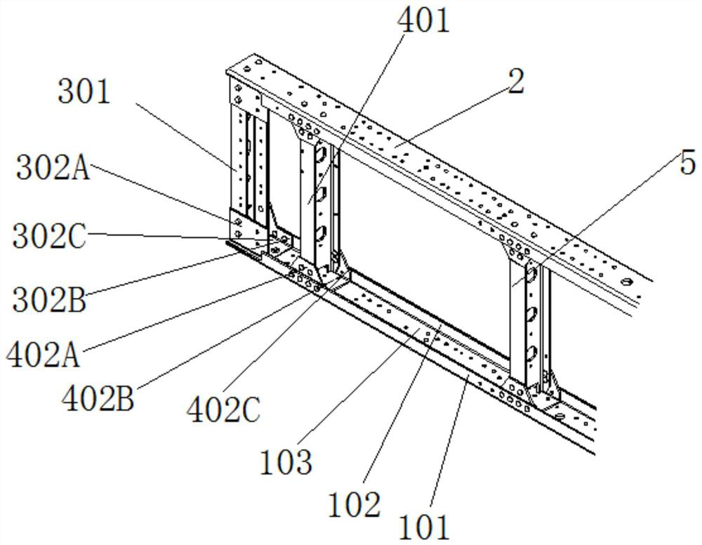 A high-strength aluminum alloy light truck frame and its manufacturing method