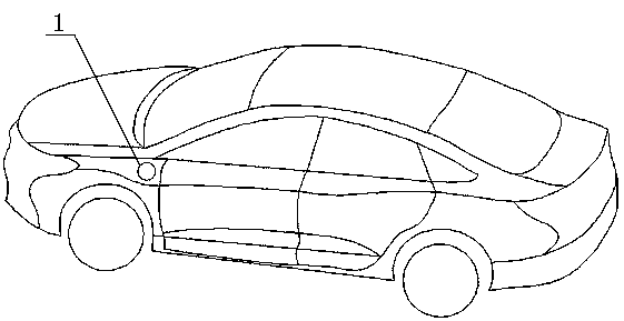 Fire extinguishing device of power battery box and automobile