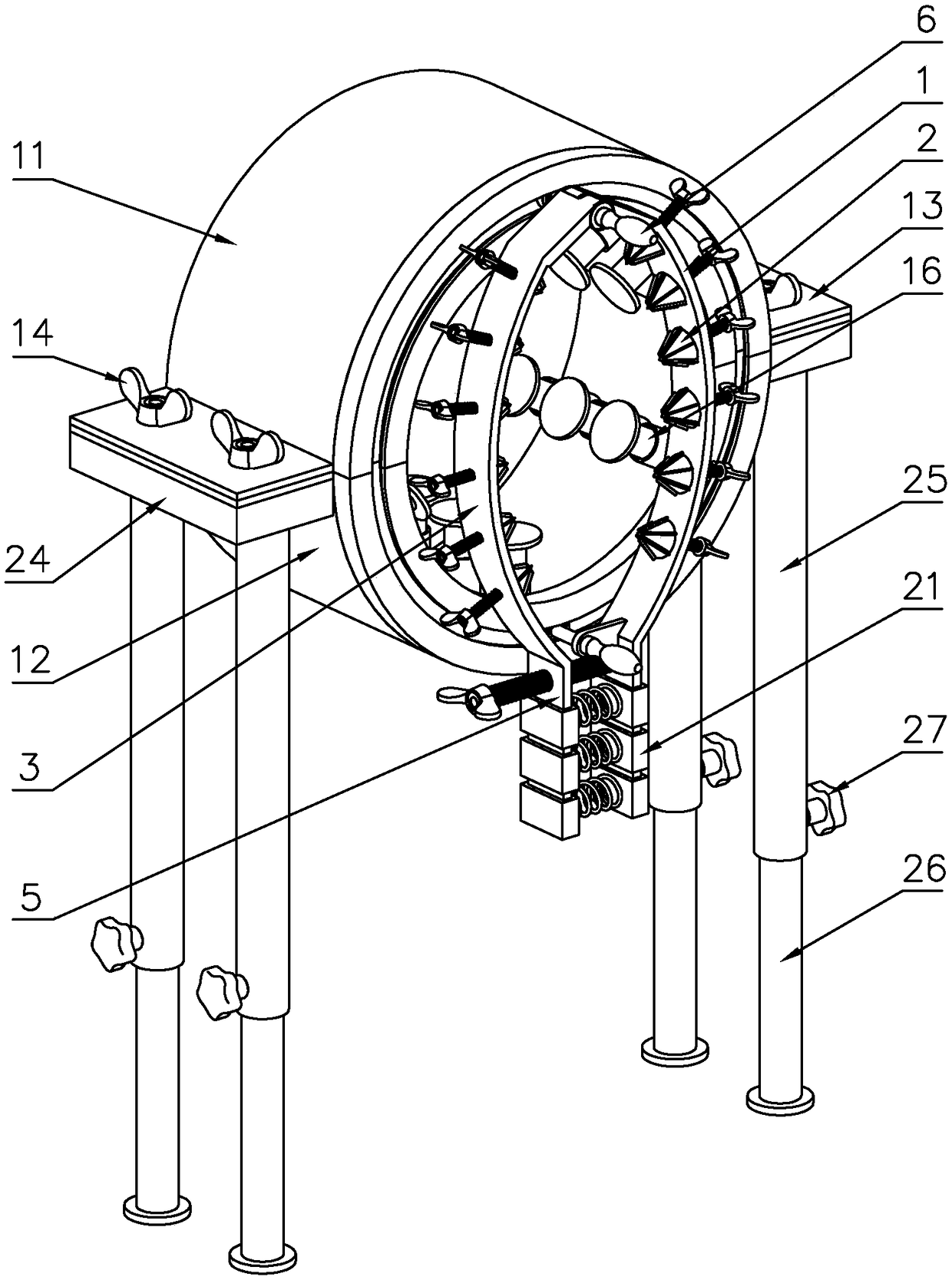 Orthopedic limb gypsum cutting device