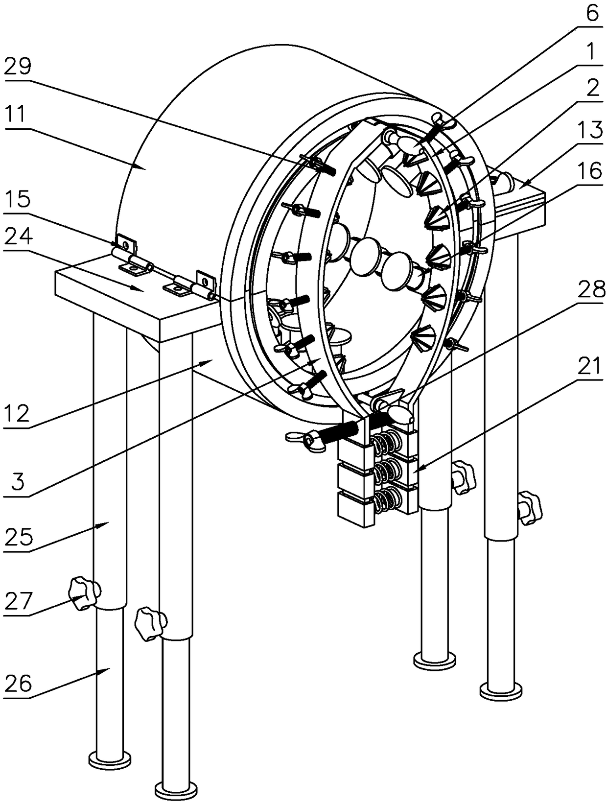 Orthopedic limb gypsum cutting device