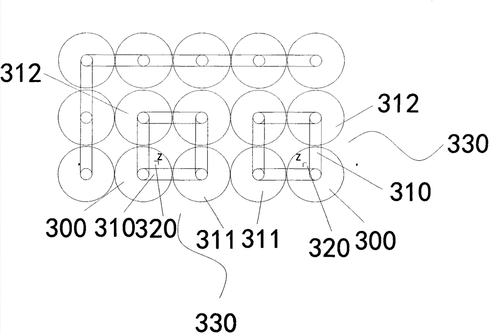 Method for realizing tight serial and parallel connection on cylindrical battery cells in battery pack