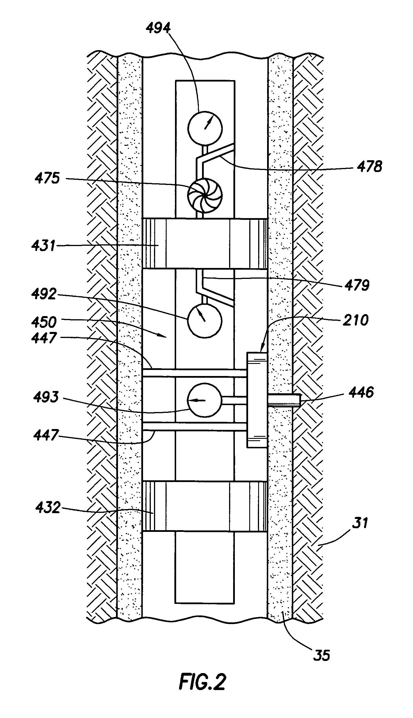 Method for determining pressure of earth formations