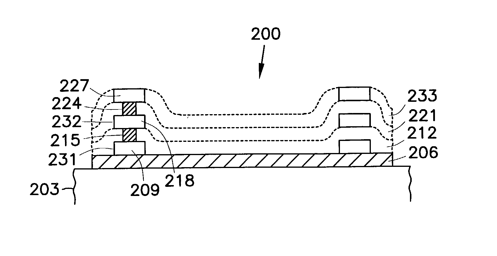 Open pattern inductor