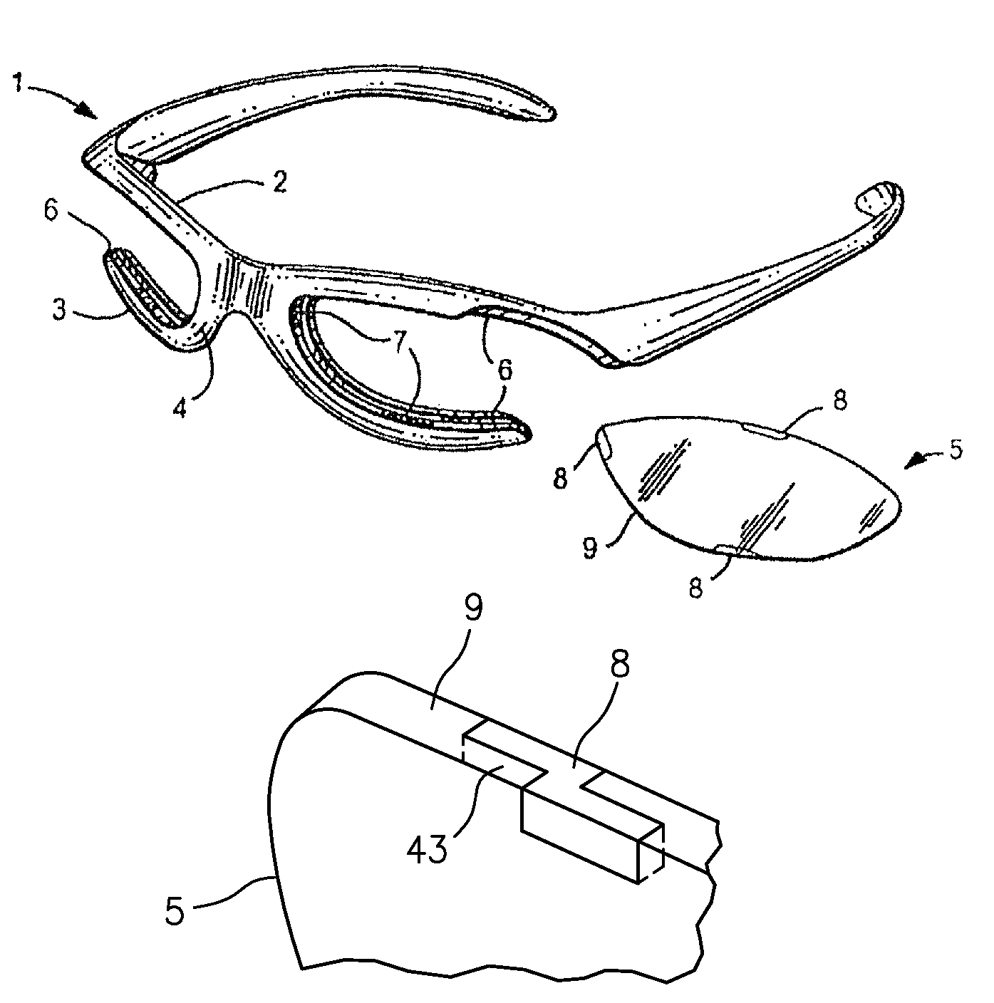 Eyewear frames with magnetic lens attachments