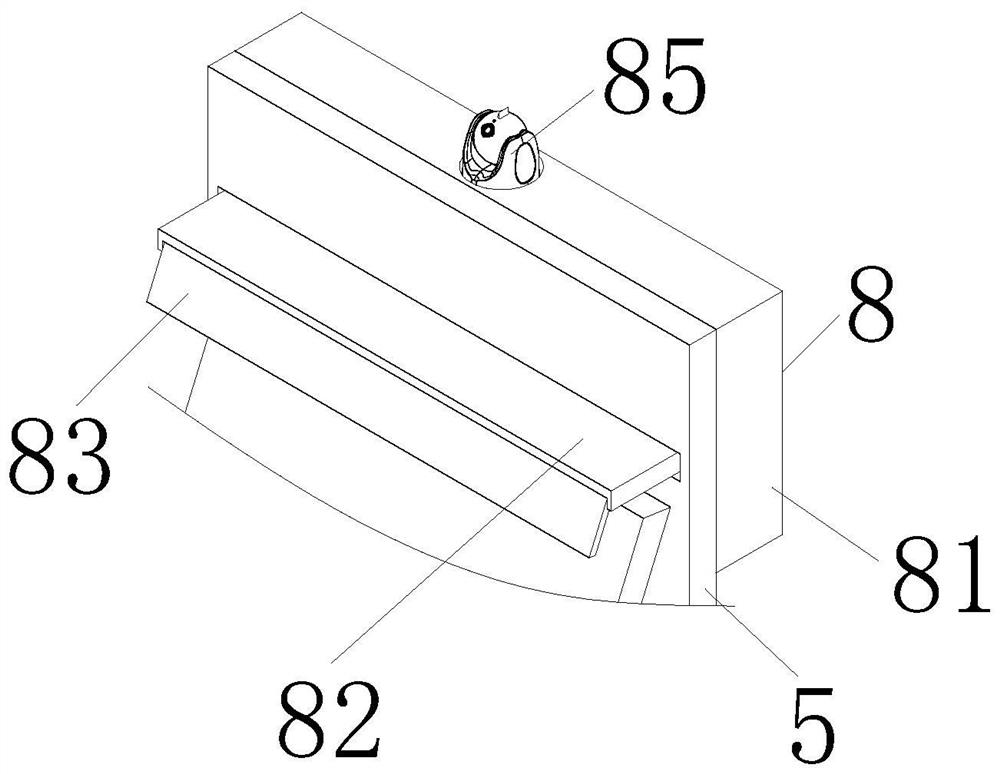 Man-machine interaction device and system of intelligent classroom learning interaction robot