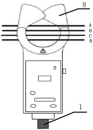 Remote electric leakage locating and detecting device for low voltage overhead lines