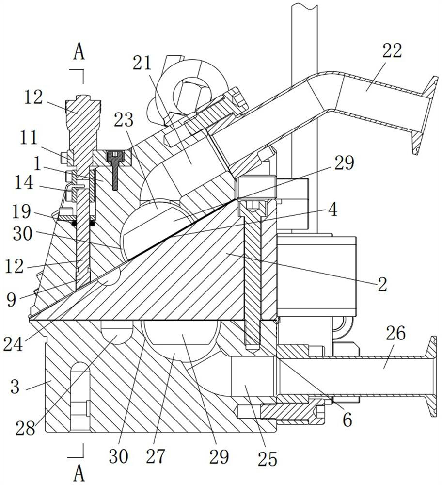 Coating die head for coating battery pole piece and working method of coating die head