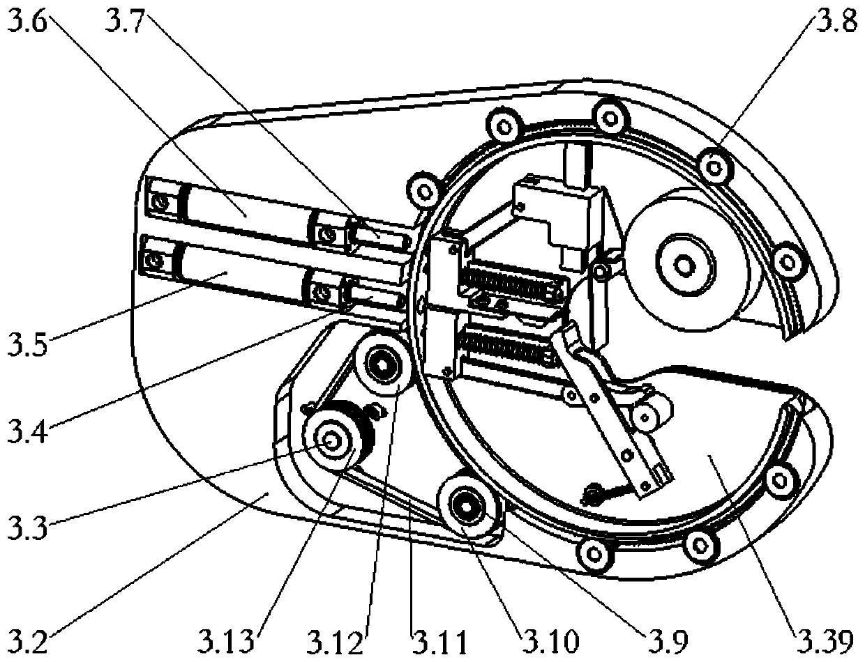 Thin type full automatic adhesive tape winding machine head and device and method therefor