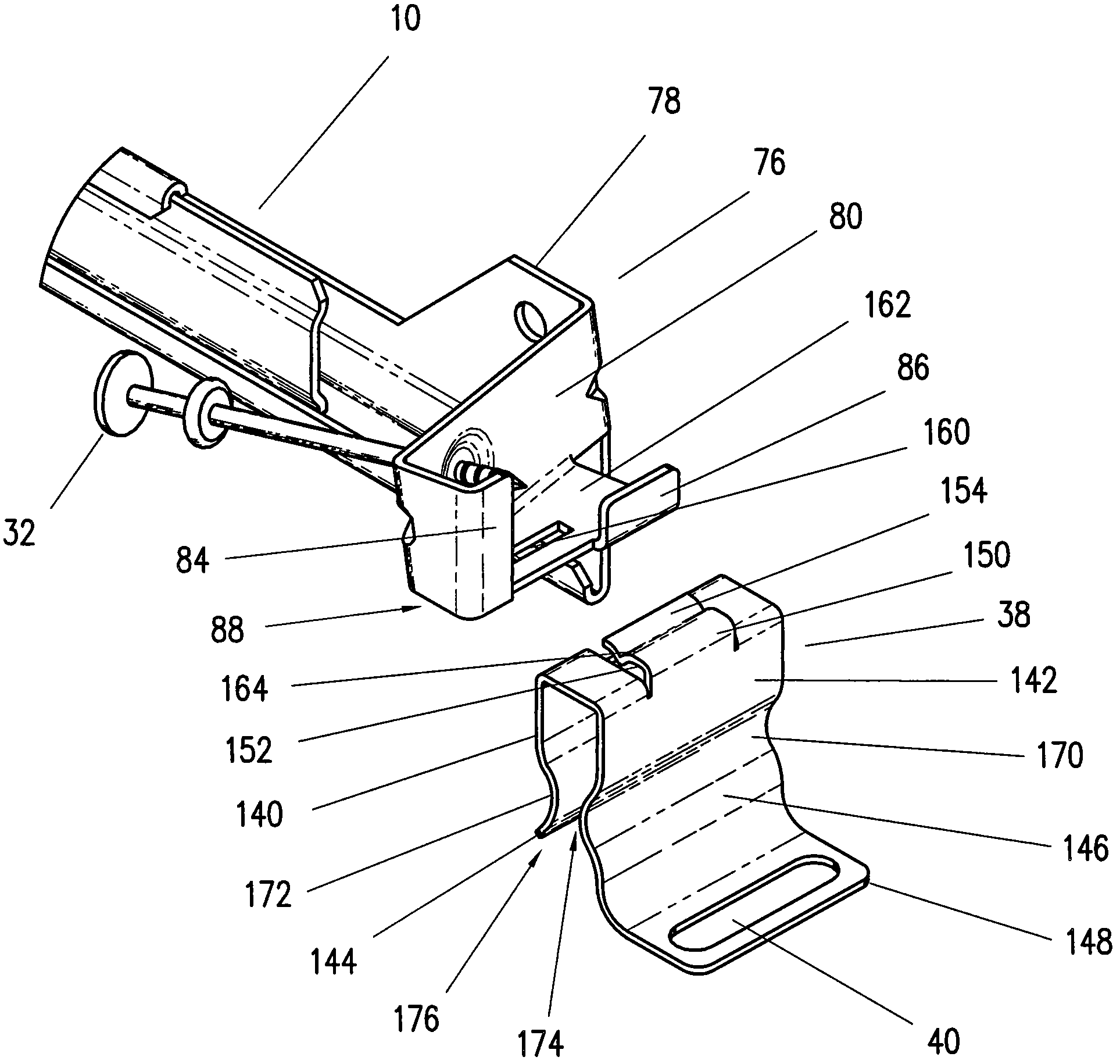 Hanger bar for recessed lighting fixtures