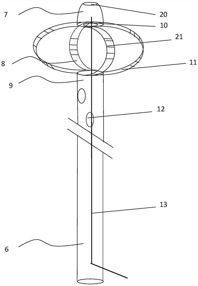 Nasobiliary-pancreatic internal and external drainage tube and nasobiliary external drainage tube implantation device