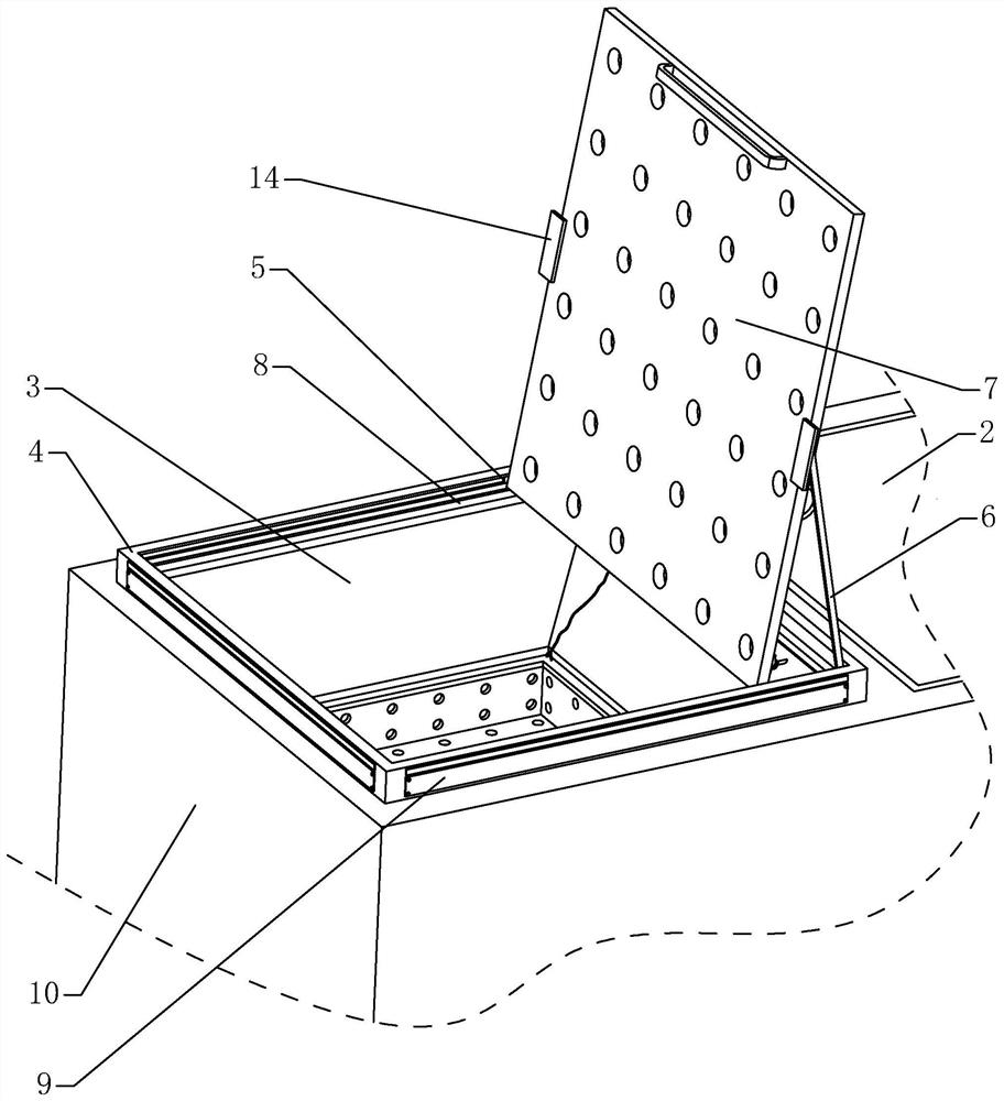 Water collecting and purifying device for concave green belt of municipal road