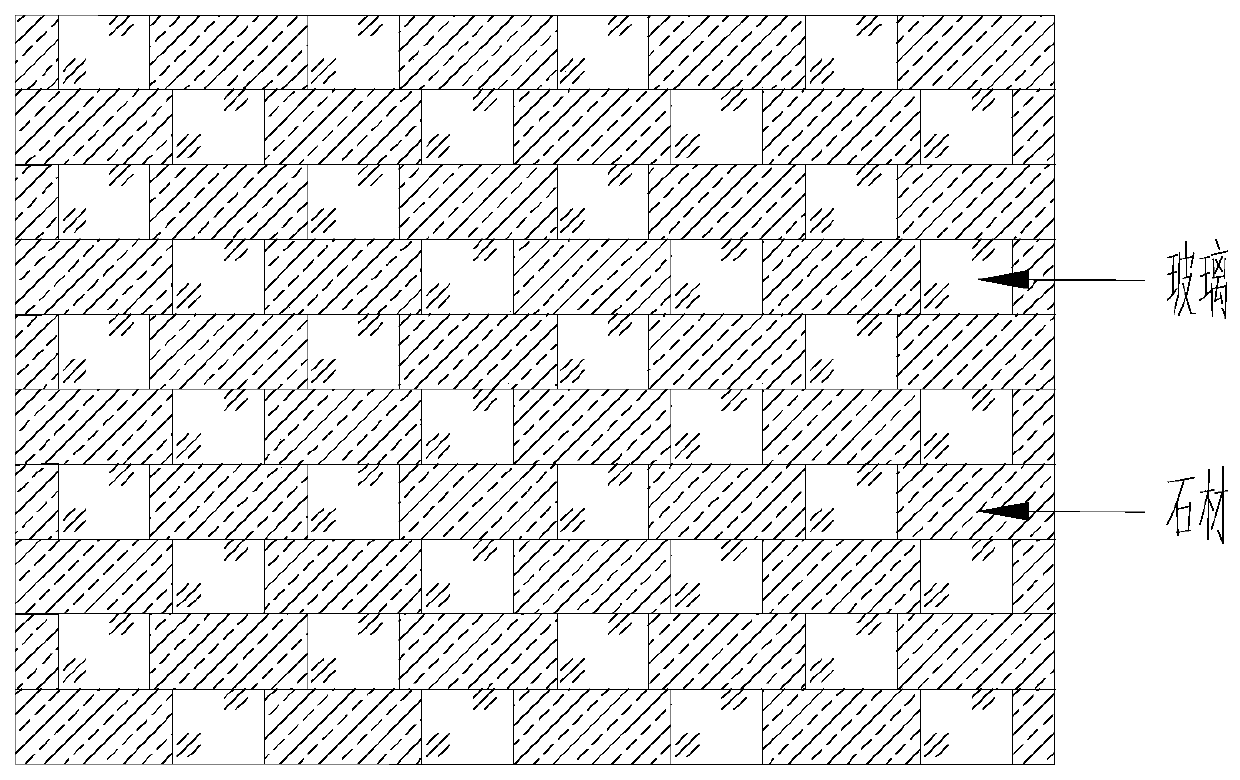 Novel hollow type curtain wall