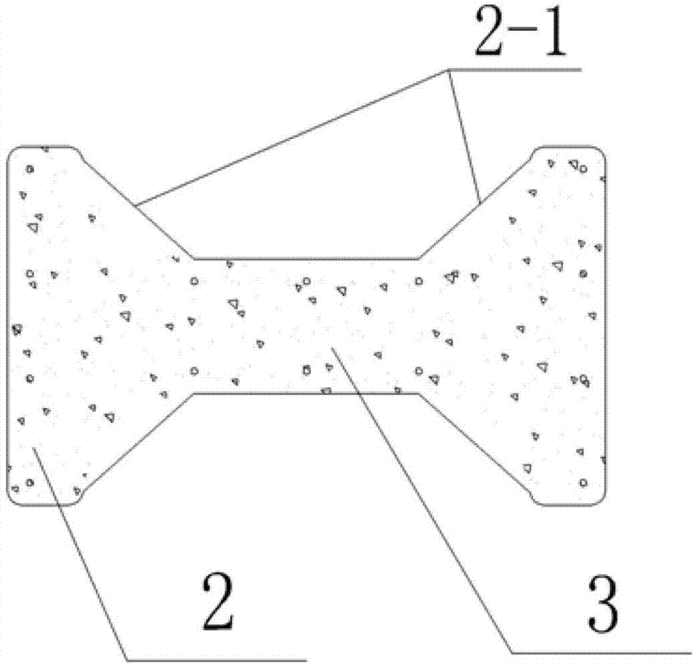 H-shaped support pile and preparation method thereof