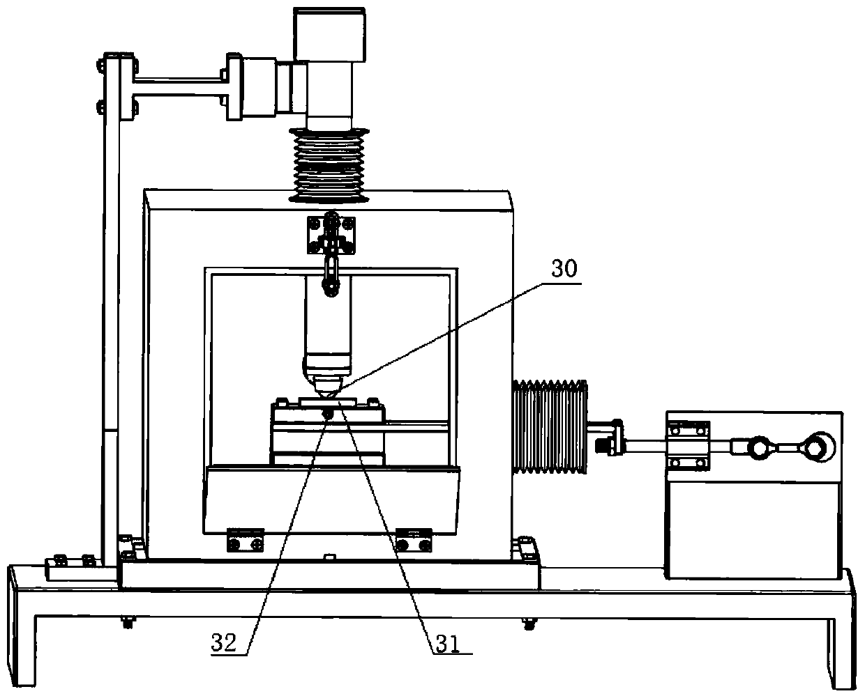 Reciprocating type corrosion fretting wear testing machine