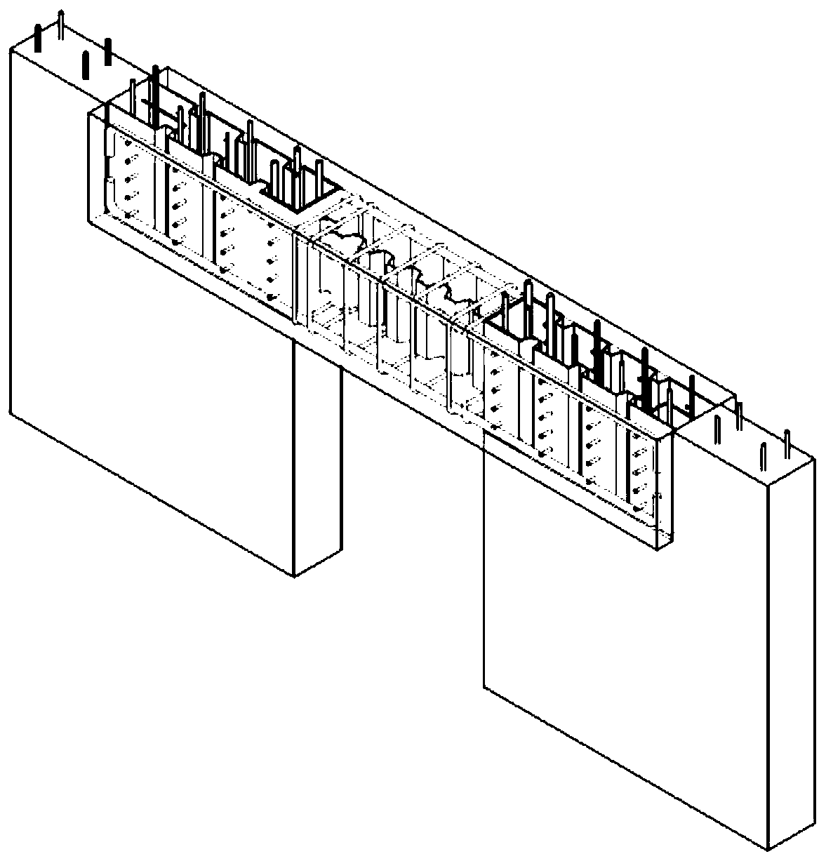 An Assembled Coupling Beam with Built-in Profiled Steel Groove Structure