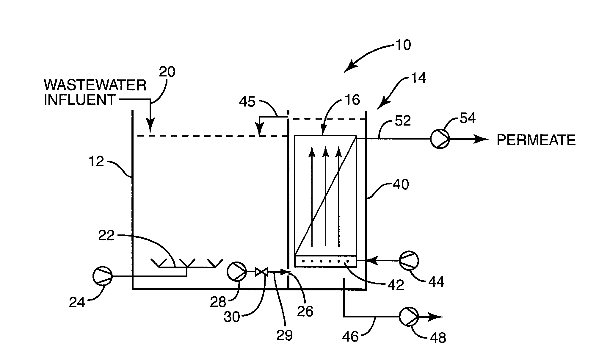 Method and system for treating water and utilizing a membrane filtering system