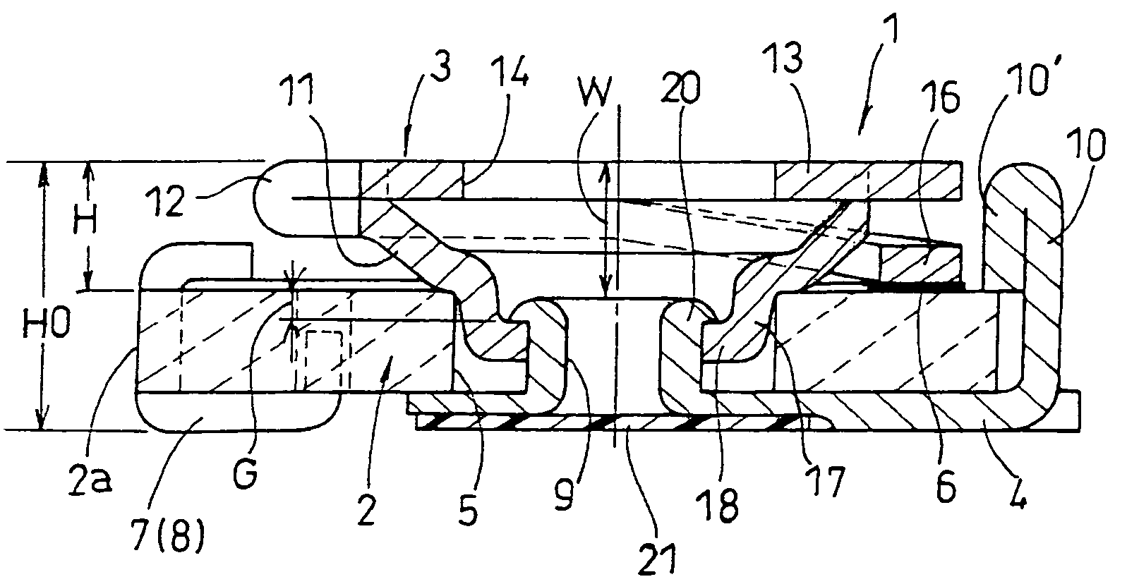 Chip type variable electronic part and chip type variable resistor