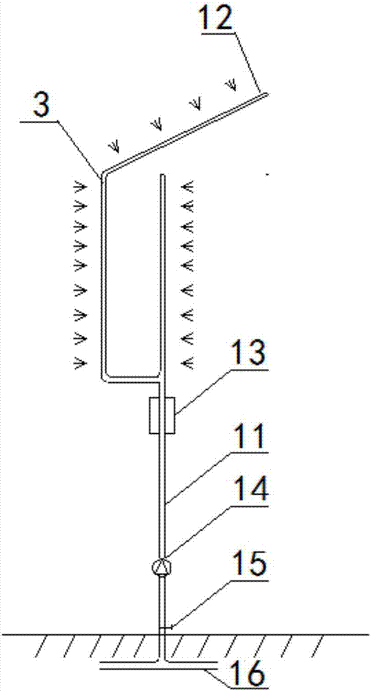 Cooling and haze removing street lamp combined with photovoltaic power generation