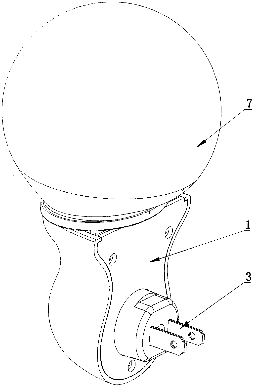 Small night lamp with water-stirring shining function