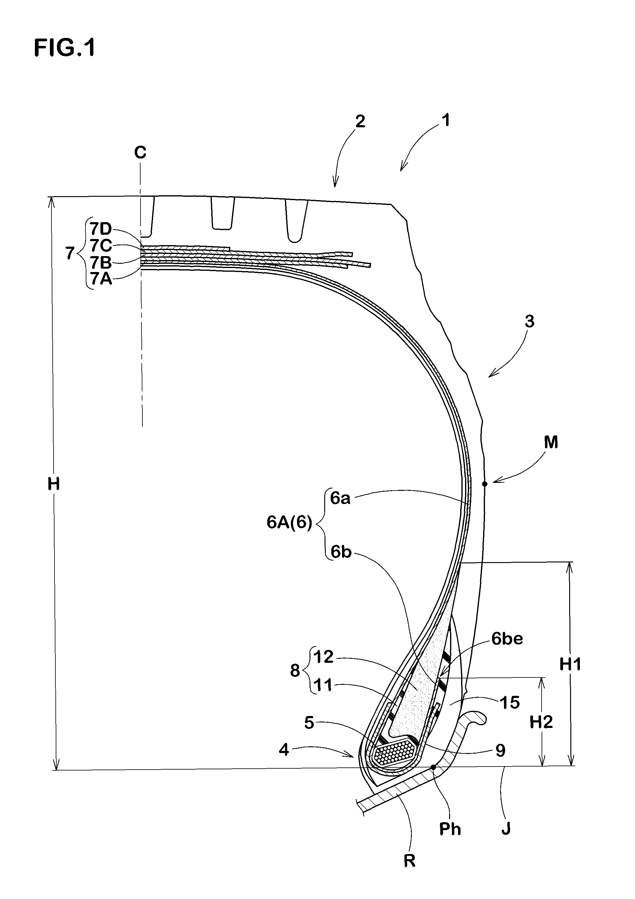 Heavy-load radial tire