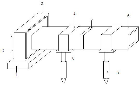 Novel water-saving anti-seepage treatment device for irrigation main canal of irrigation area