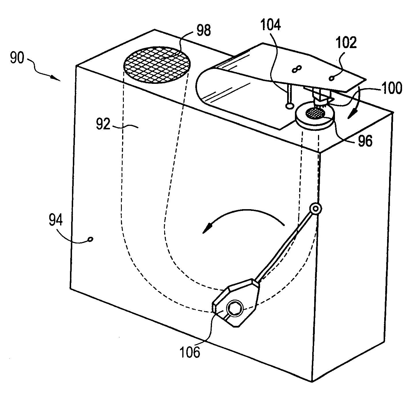 Redrawn capillary imaging reservoir