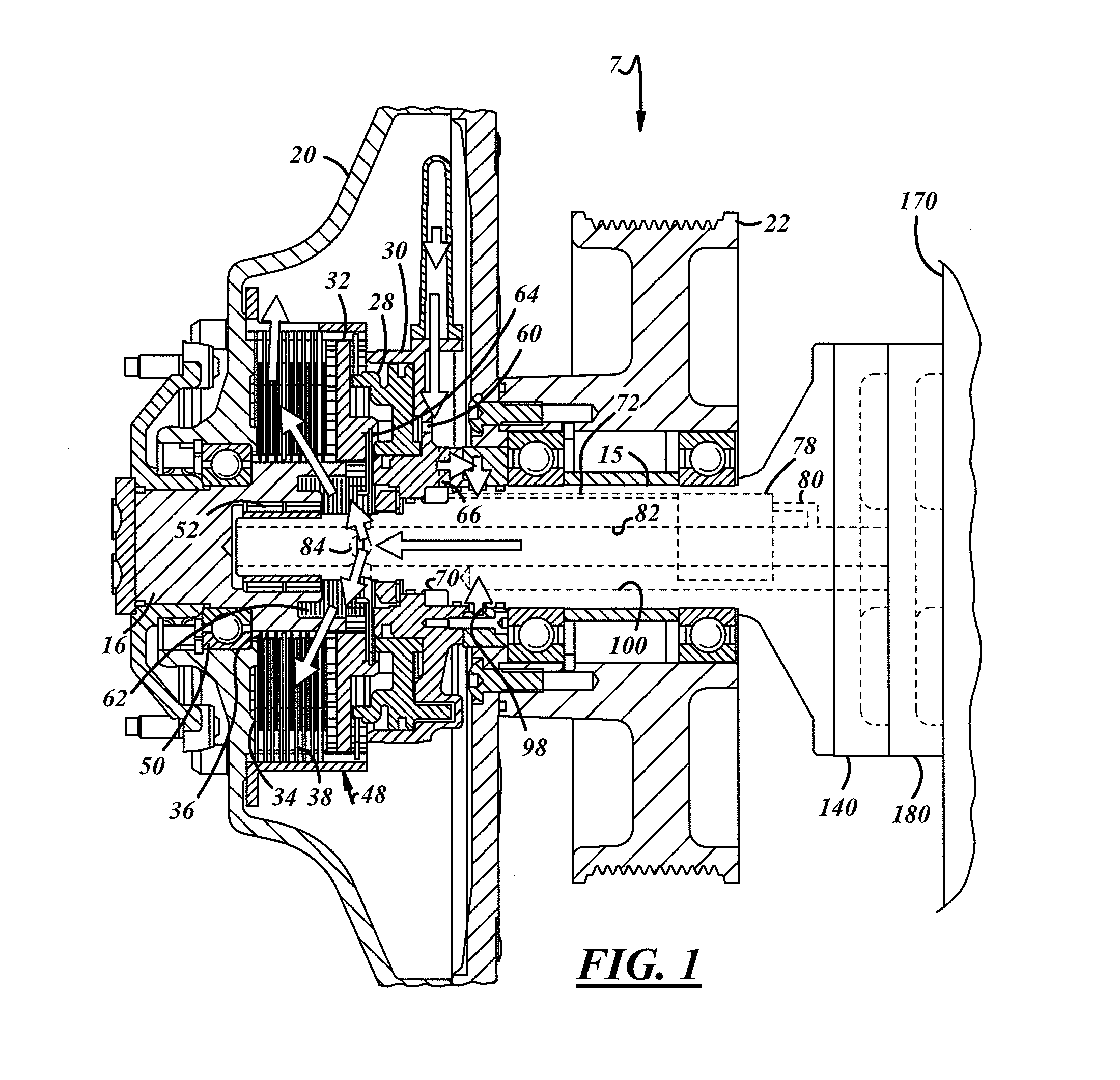 Cool logic with an integrated cooler into the clutch/engine base