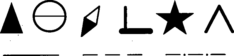 Method and device for drawing geologic symbols