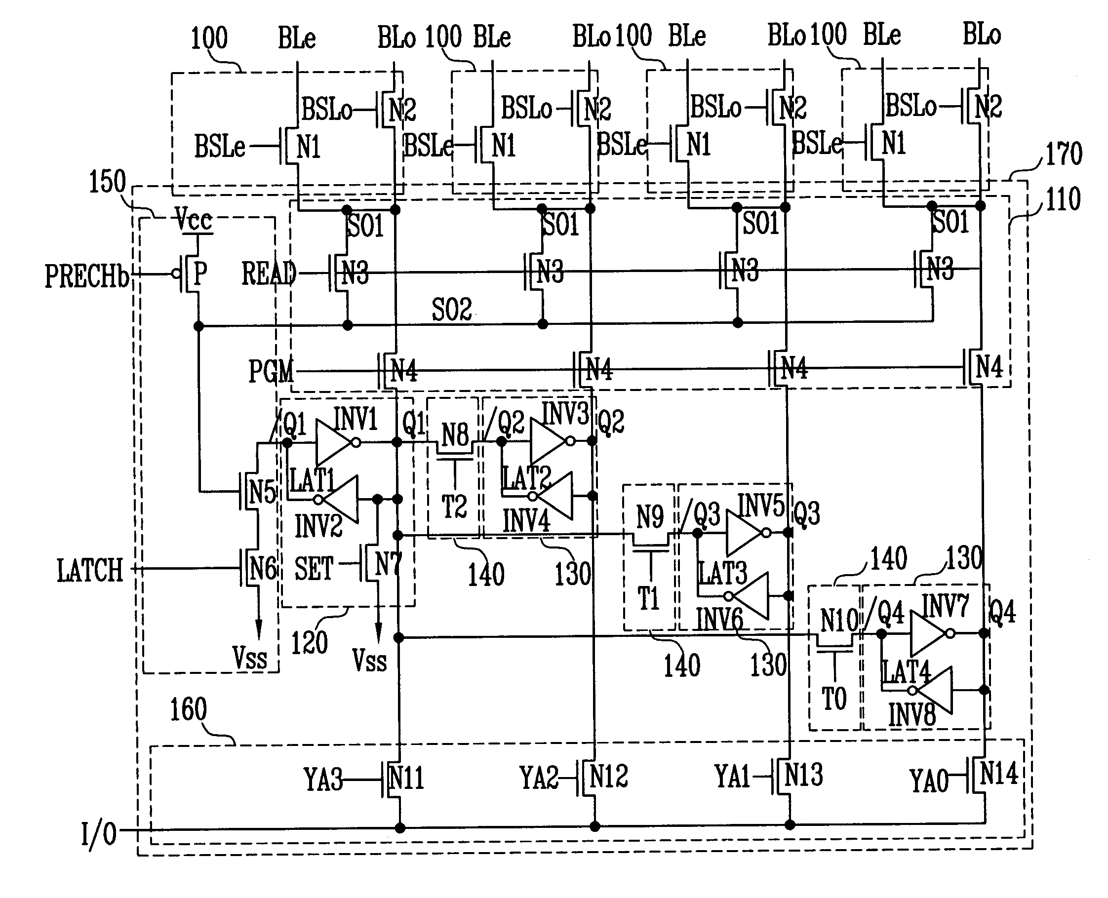 Page buffer of non-volatile memory device and method of programming and reading non-volatile memory device