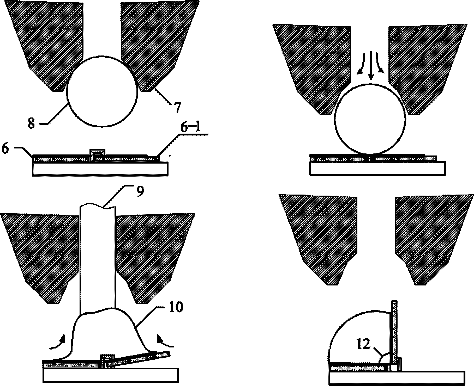 Method for self-assembling micro-electromechanical system (MEMS) based on solder ball laser remelting process