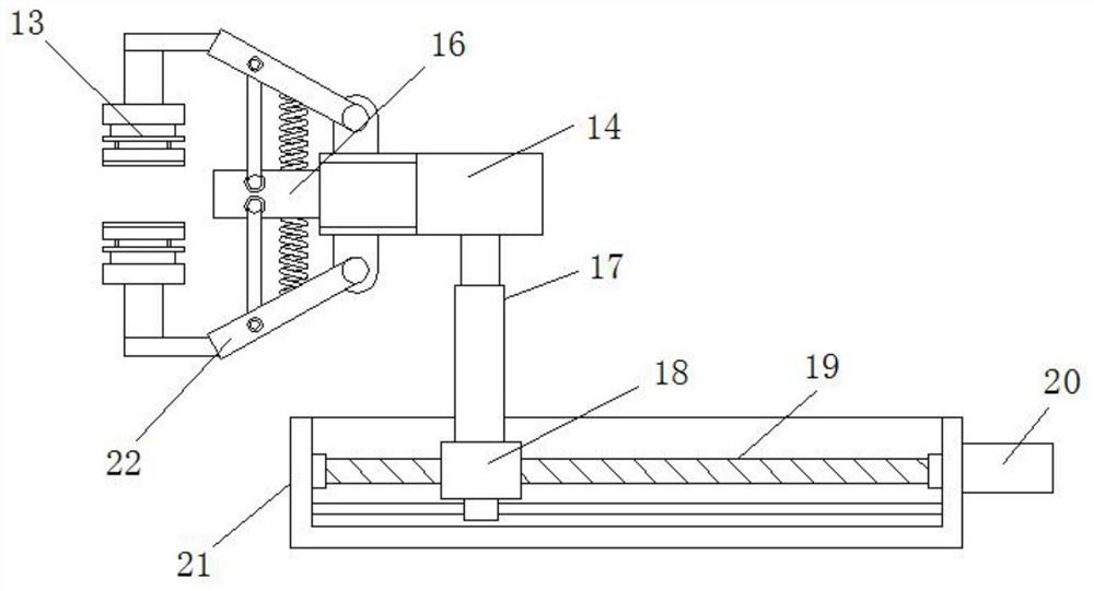 Stretching device for lithium battery diaphragm