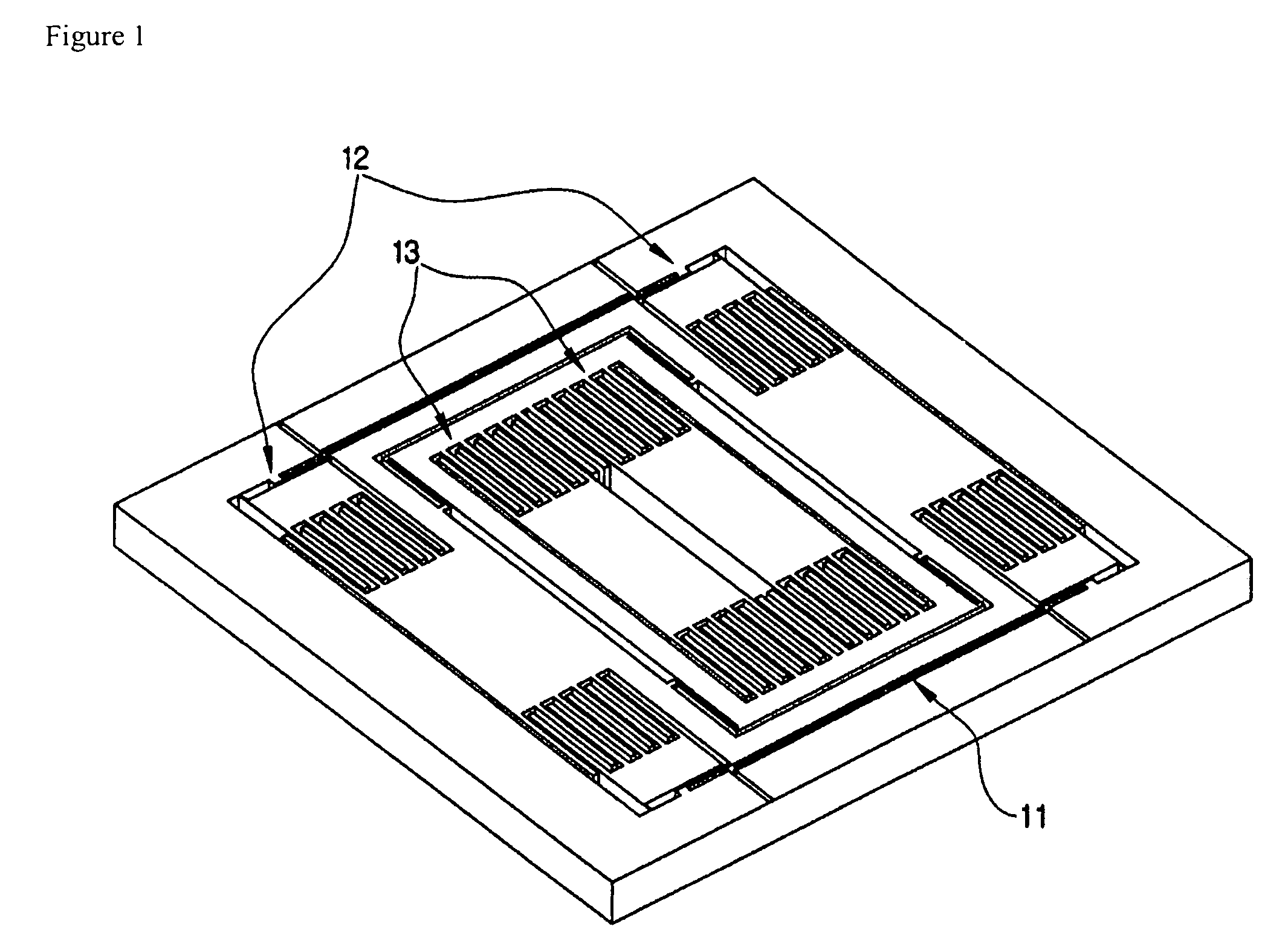 Angular velocity sensor structure