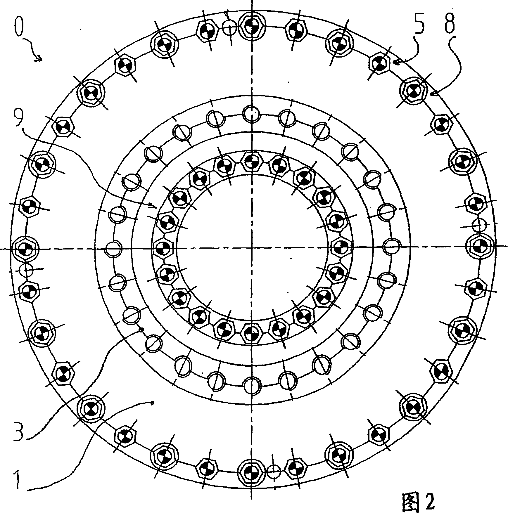 Compactly designed membrane-type coupling