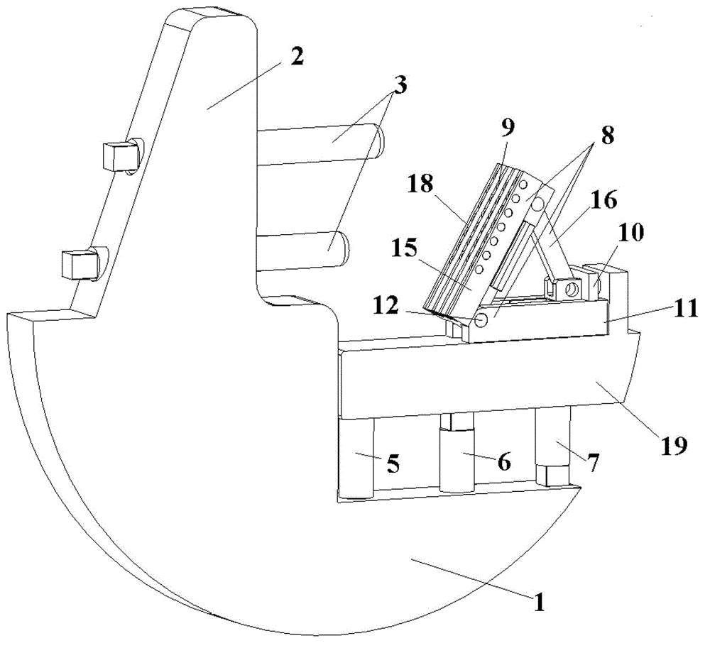 All-fiber crankshaft bending upsetting multi-crank indexing positioning device for large-sized ships and application method thereof