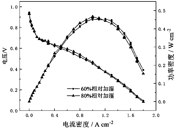 Preparation method of self-humidifying membrane electrode for fuel cell