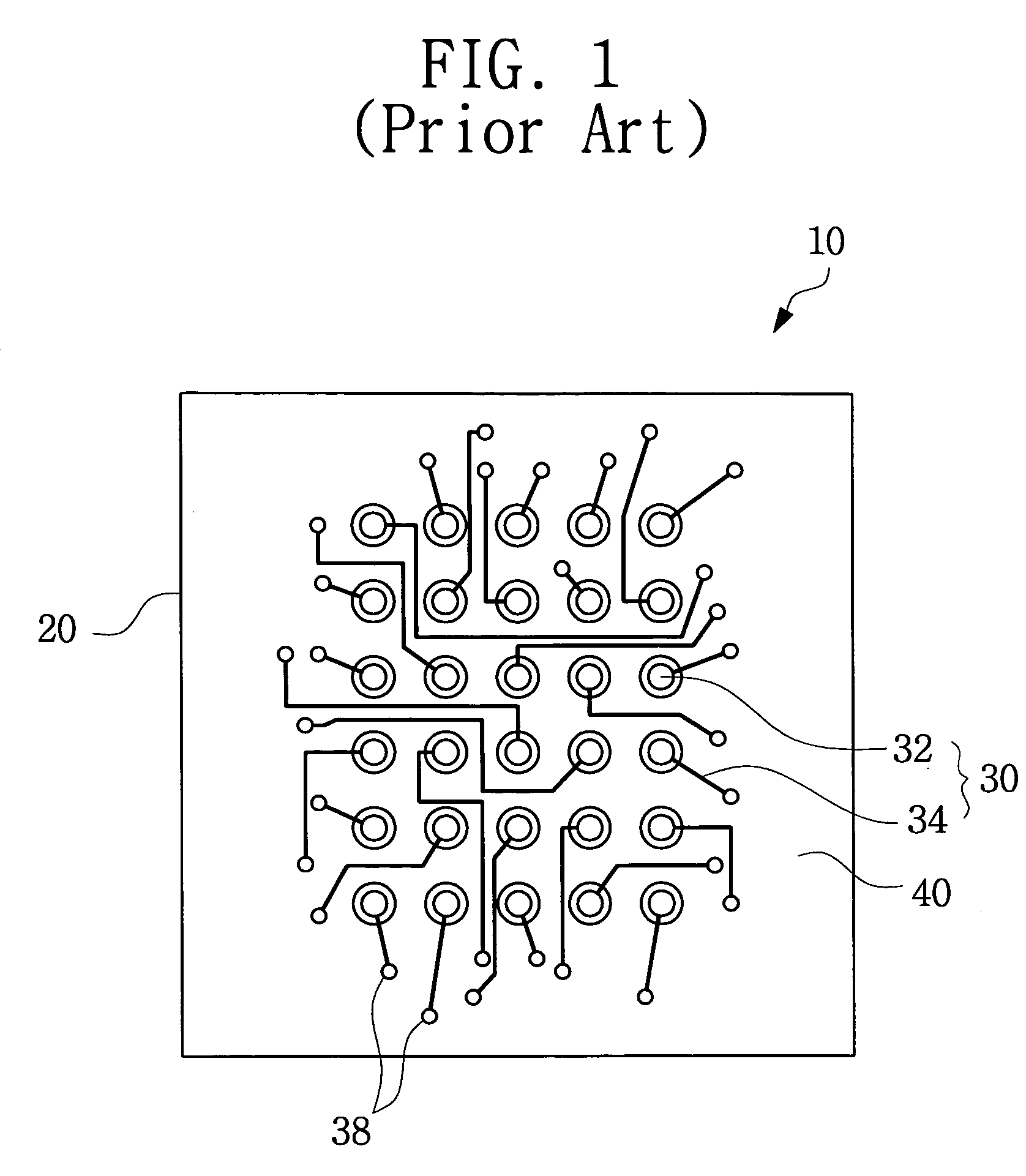 Non-solder mask defined (NSMD) type wiring substrate for ball grid array (BGA) package and method for manufacturing such a wiring substrate