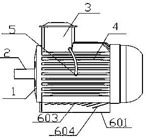 Novel explosion-proof motor shell