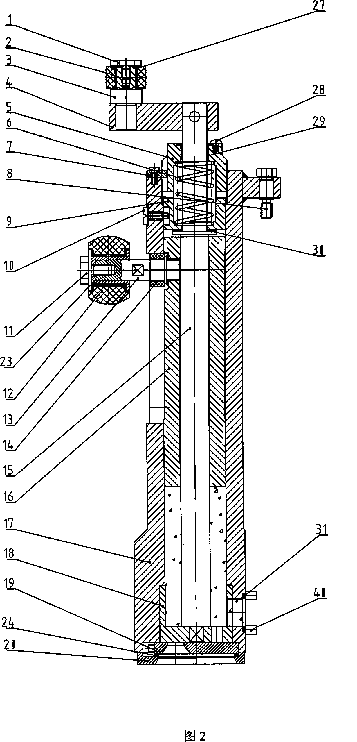 Quantitative filling valve containing pulp type beverage