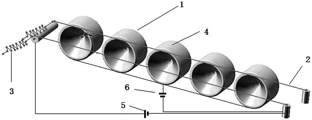 Preparation method of diamond coating wire-drawing die with small aperture