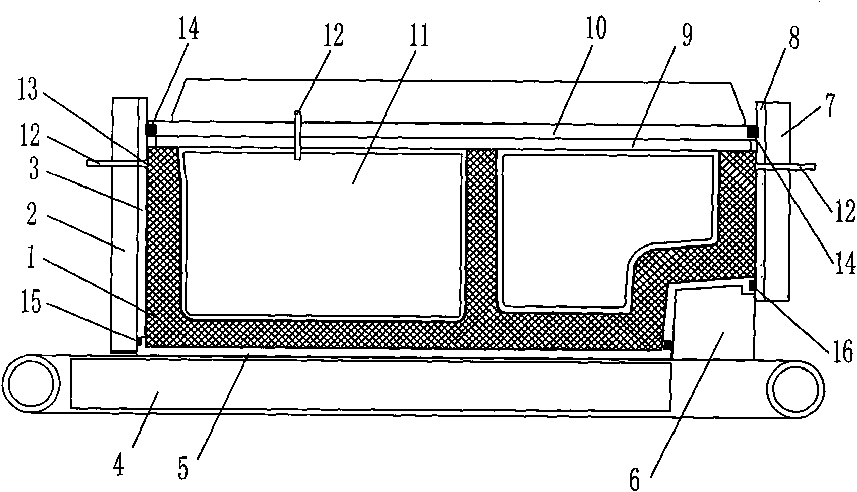 Process for producing negative pressure foamed refrigerator